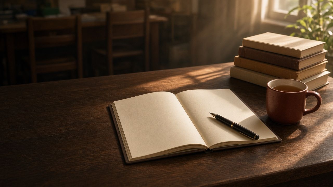 教員室書桌上的教案夾